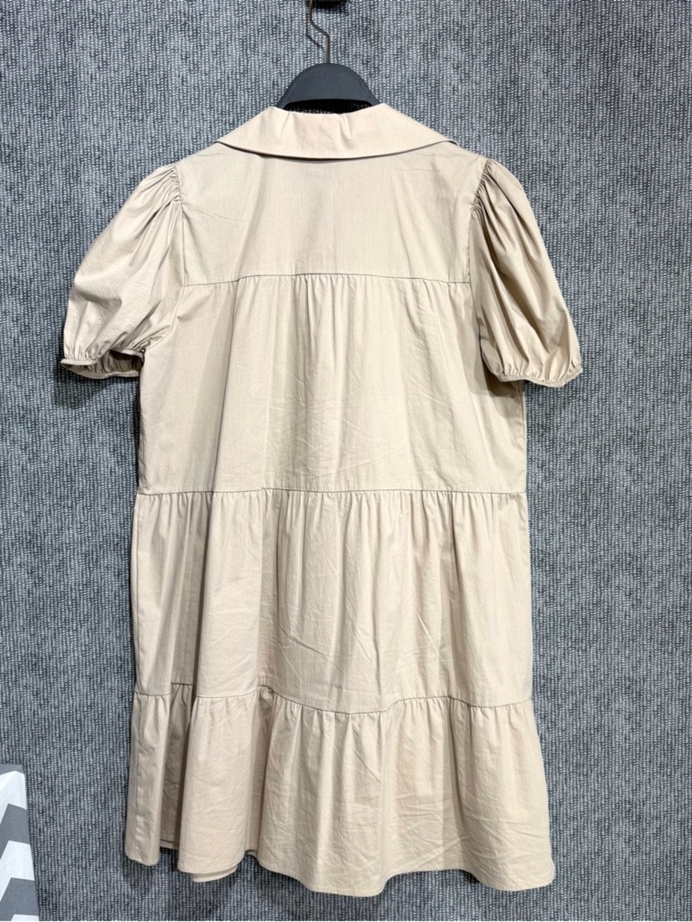 ZARA Tiered Poplin Dress - Picture 3 of 13
